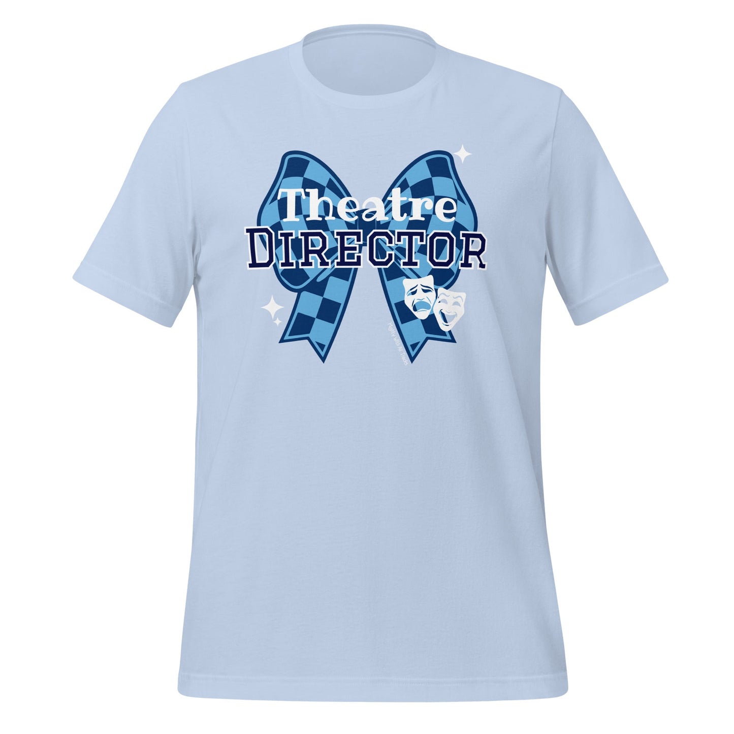 Checkered Bow Theatre Director T-shirt T-Shirts S