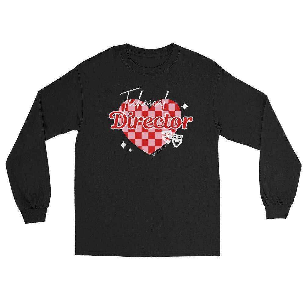 Checkered Heart Technical Director Long Sleeve Shirt Long Sleeve Shirt Black