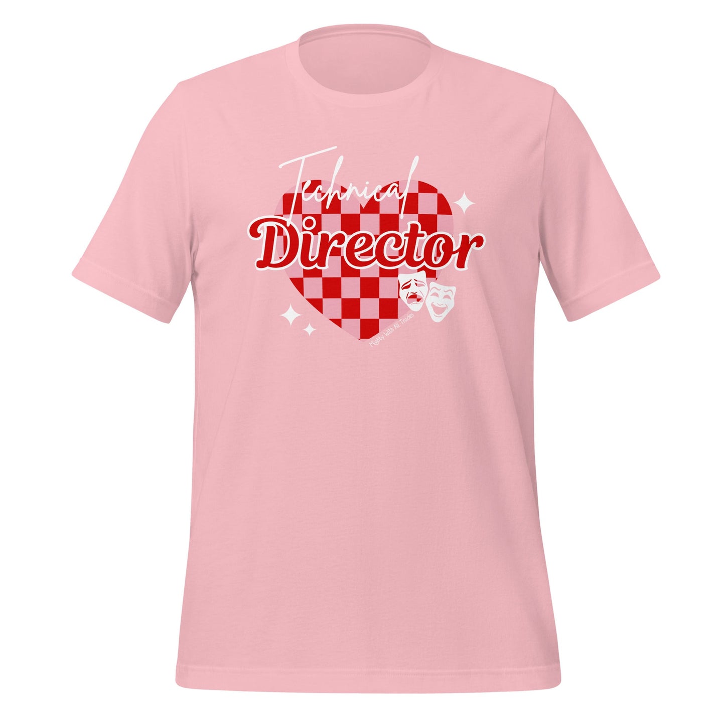 Checkered Heart Technical Director T-shirt T-Shirts Pink