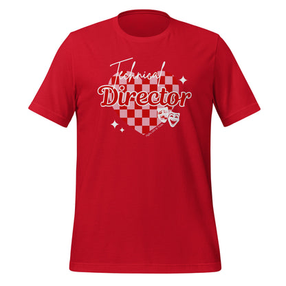 Checkered Heart Technical Director T-shirt T-Shirts Red