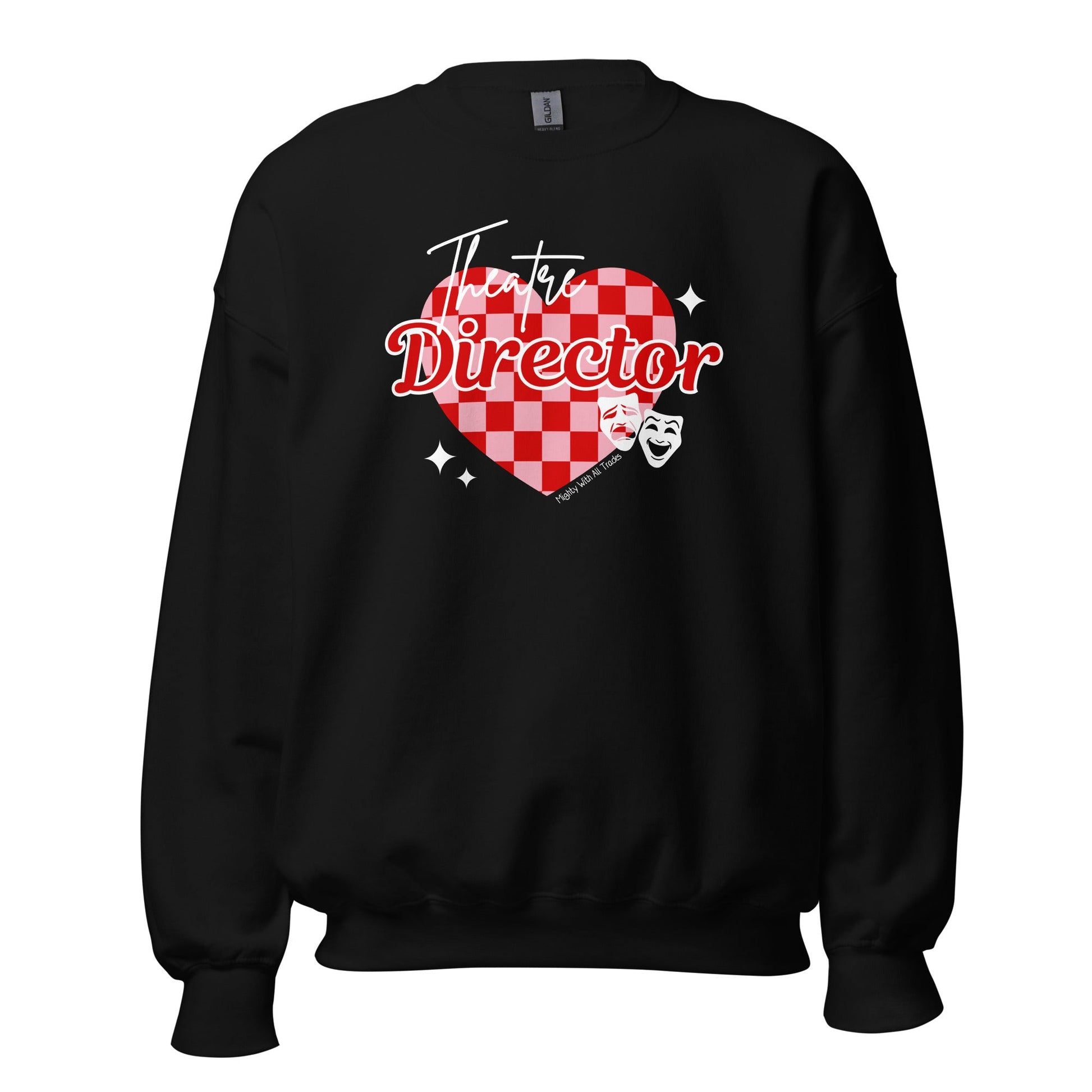 Checkered Heart Theatre Director Sweatshirt Sweatshirt Black