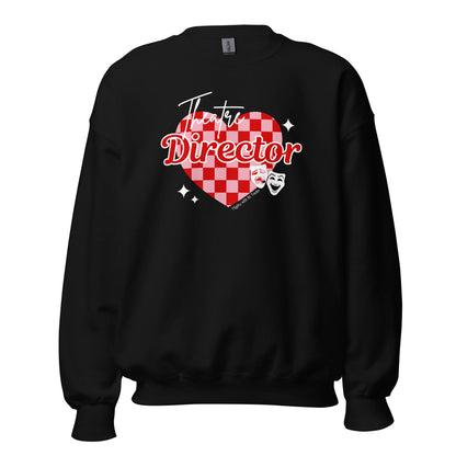 Checkered Heart Theatre Director Sweatshirt Sweatshirt Black