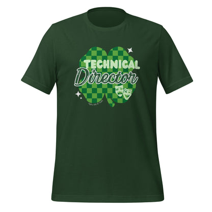 Green t-shirt with 'Technical Director' design on a white background