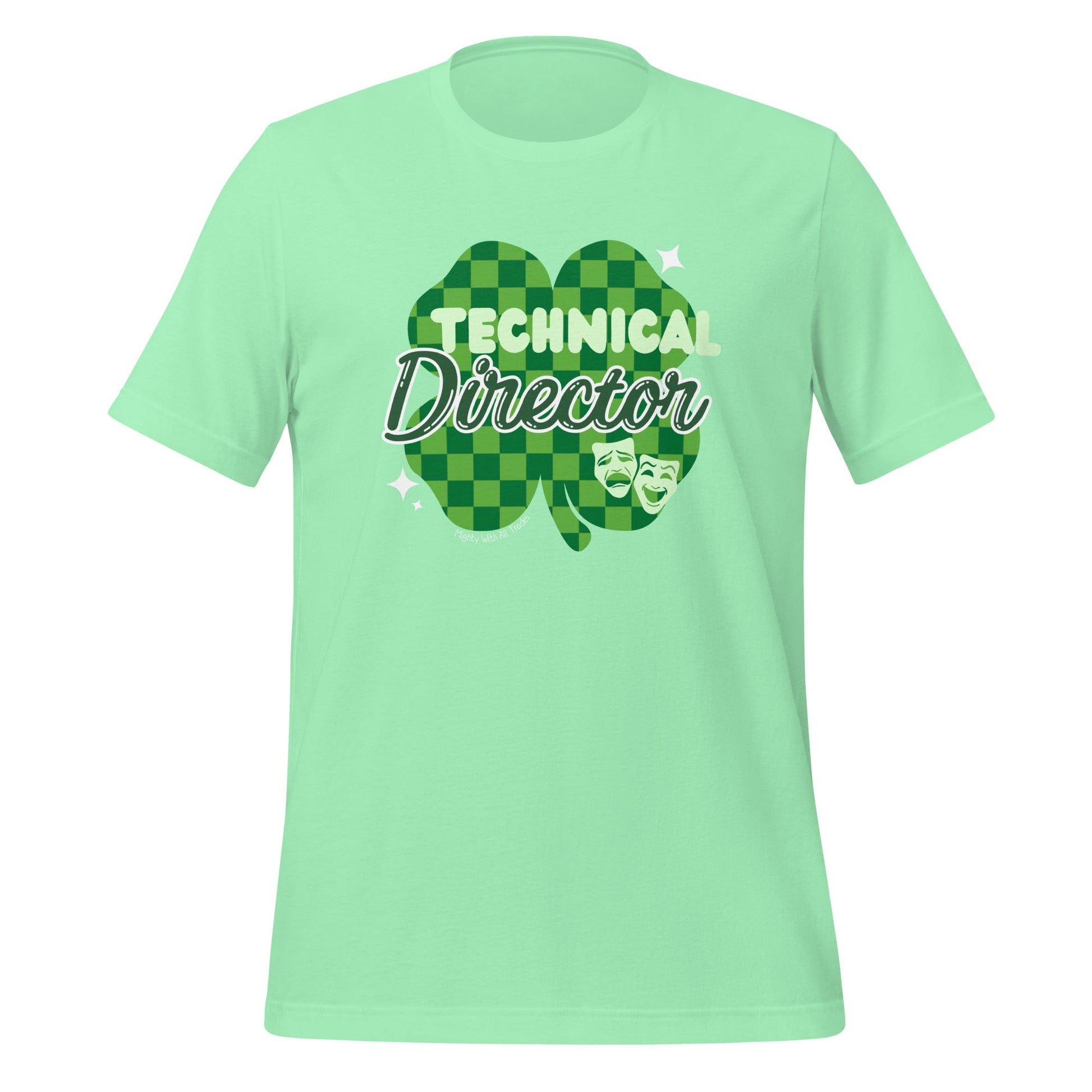 Light green t-shirt with 'Technical Director' design on a white background