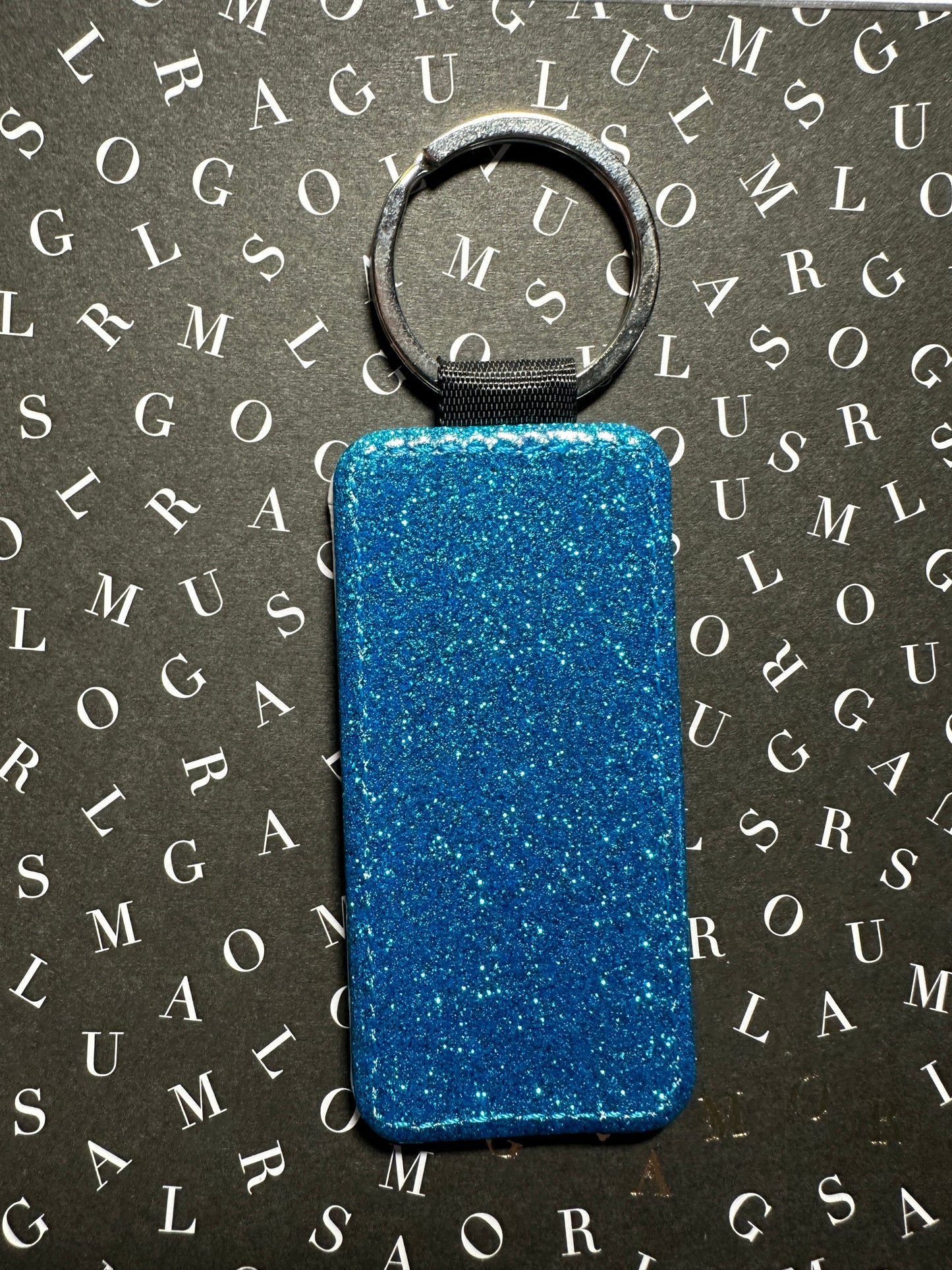 Custom Forever Ticket Theatre Key Tag - CLICK TO PERSONALIZE Keychains Blue Glitter