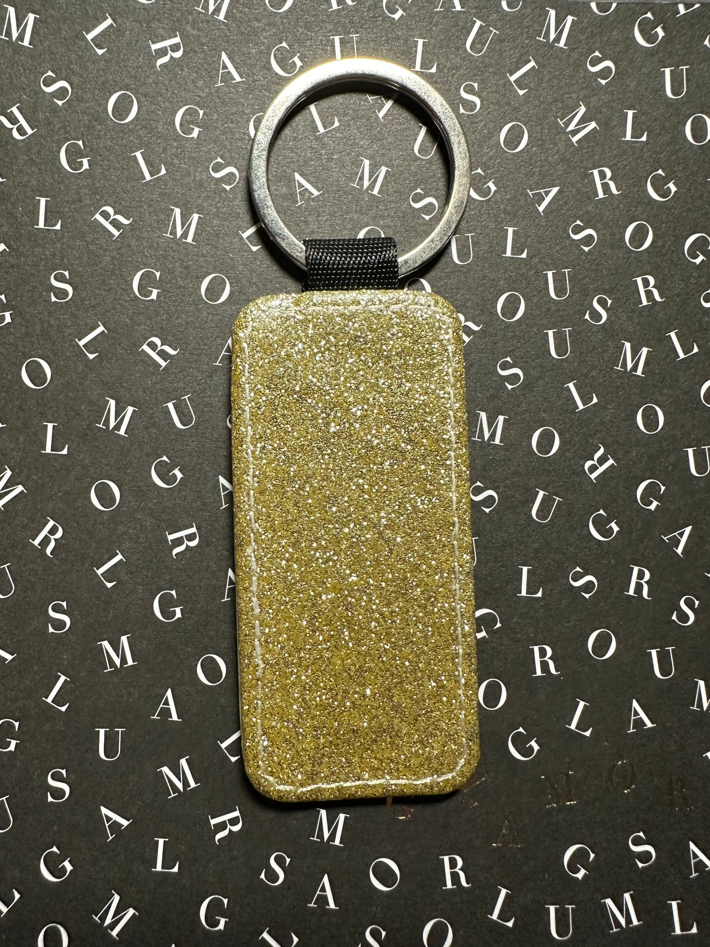 Custom Forever Ticket Theatre Key Tag - CLICK TO PERSONALIZE Keychains Gold Glitter