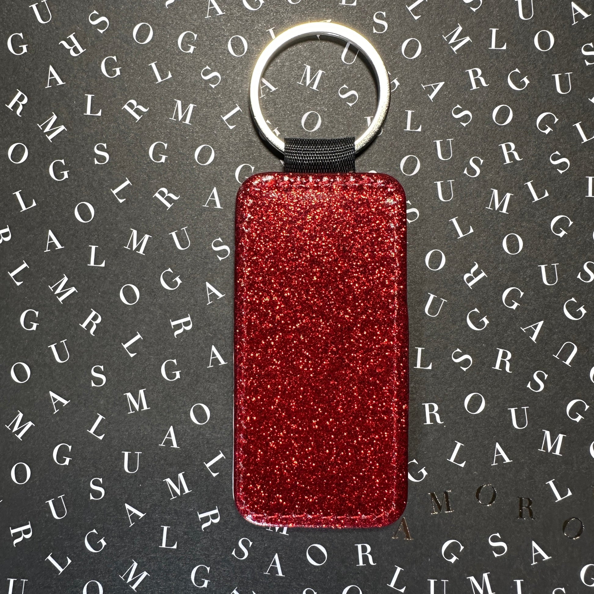 Custom Forever Ticket Theatre Key Tag - CLICK TO PERSONALIZE Keychains Red Glitter