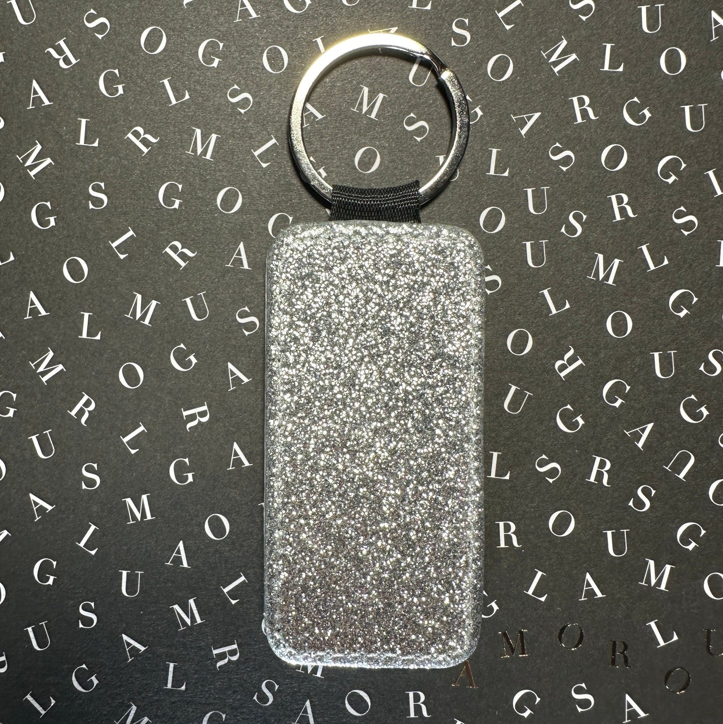 Custom Forever Ticket Theatre Key Tag - CLICK TO PERSONALIZE Keychains Silver Glitter