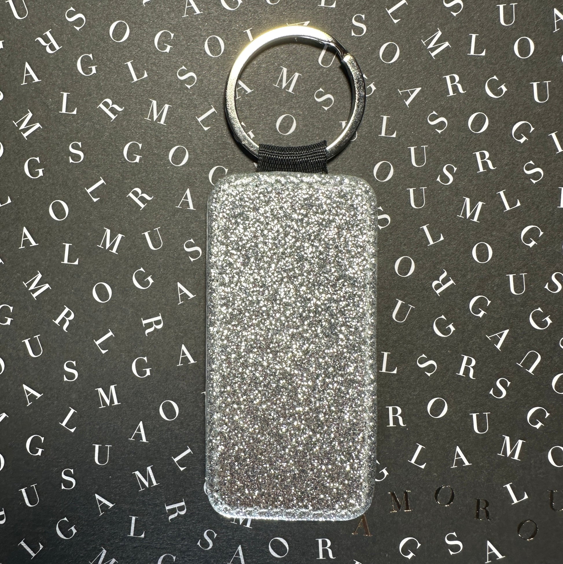 Custom Forever Ticket Theatre Key Tag - CLICK TO PERSONALIZE Keychains Silver Glitter