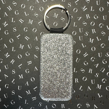 Custom Forever Ticket Theatre Key Tag - CLICK TO PERSONALIZE Keychains Silver Glitter