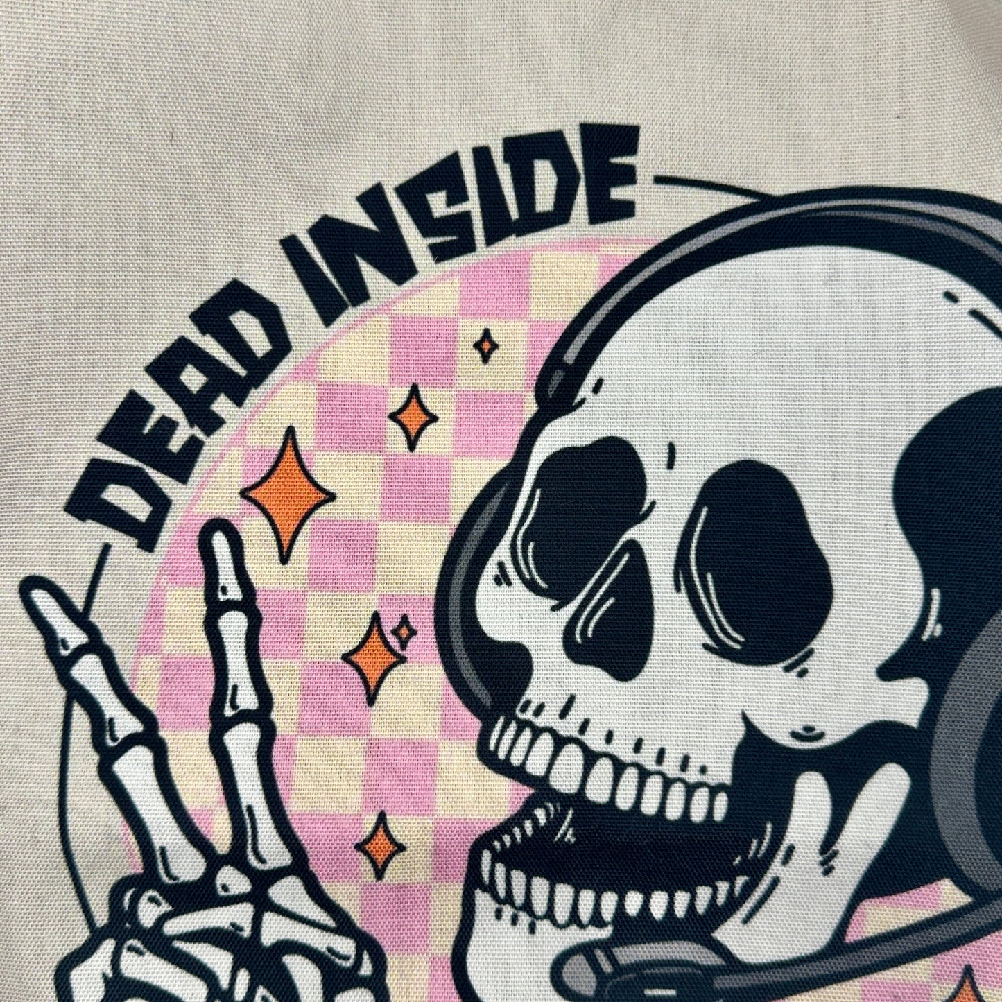 Dead Inside Pink Tote Bag Bags 16" × 16''