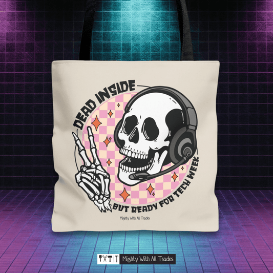 Dead Inside Pink Tote Bag Bags 16" × 16''