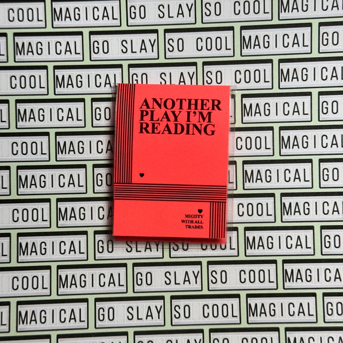 Drama Play Script Magnetic Bookmark Bookmarks Coral
