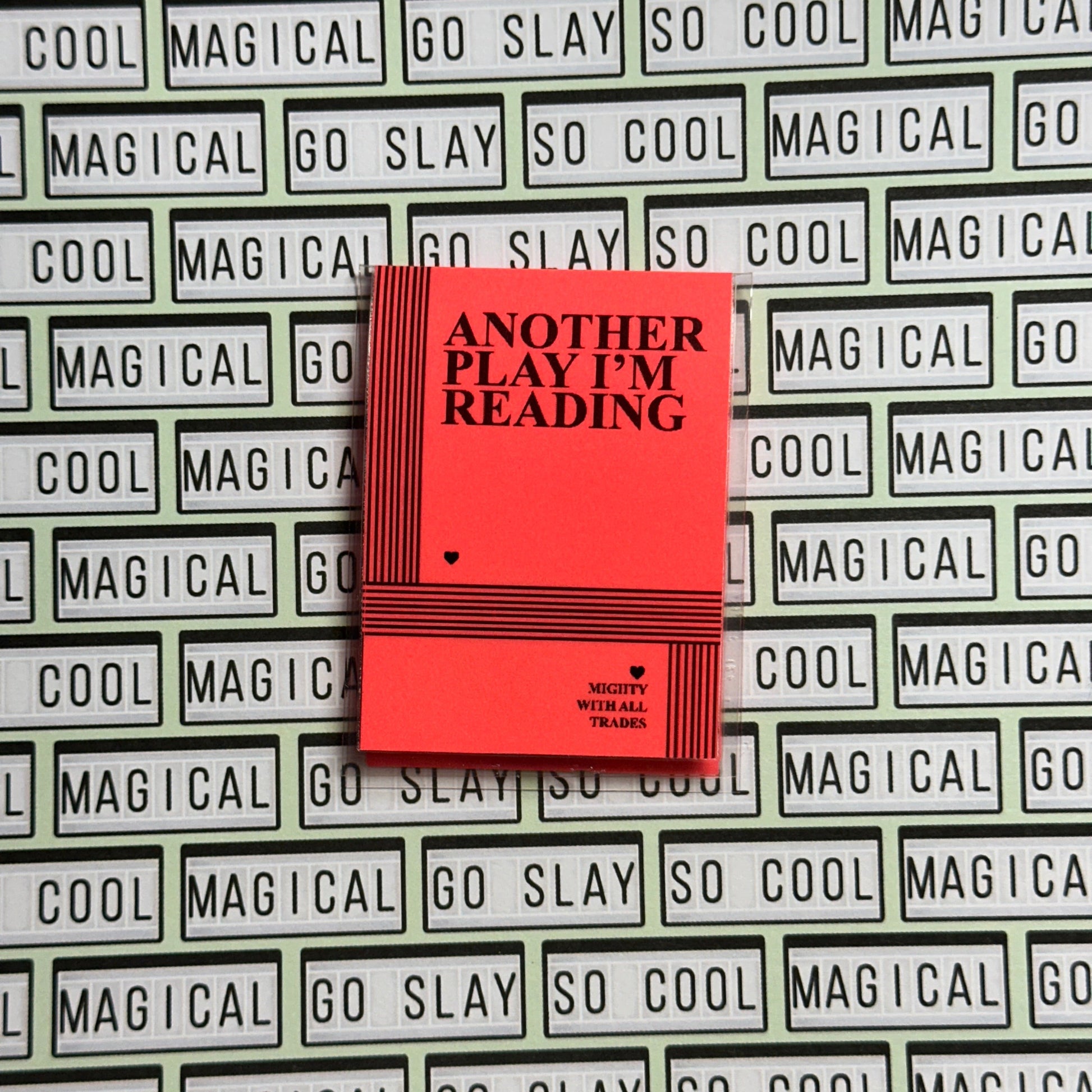 Drama Play Script Magnetic Bookmark Bookmarks Coral