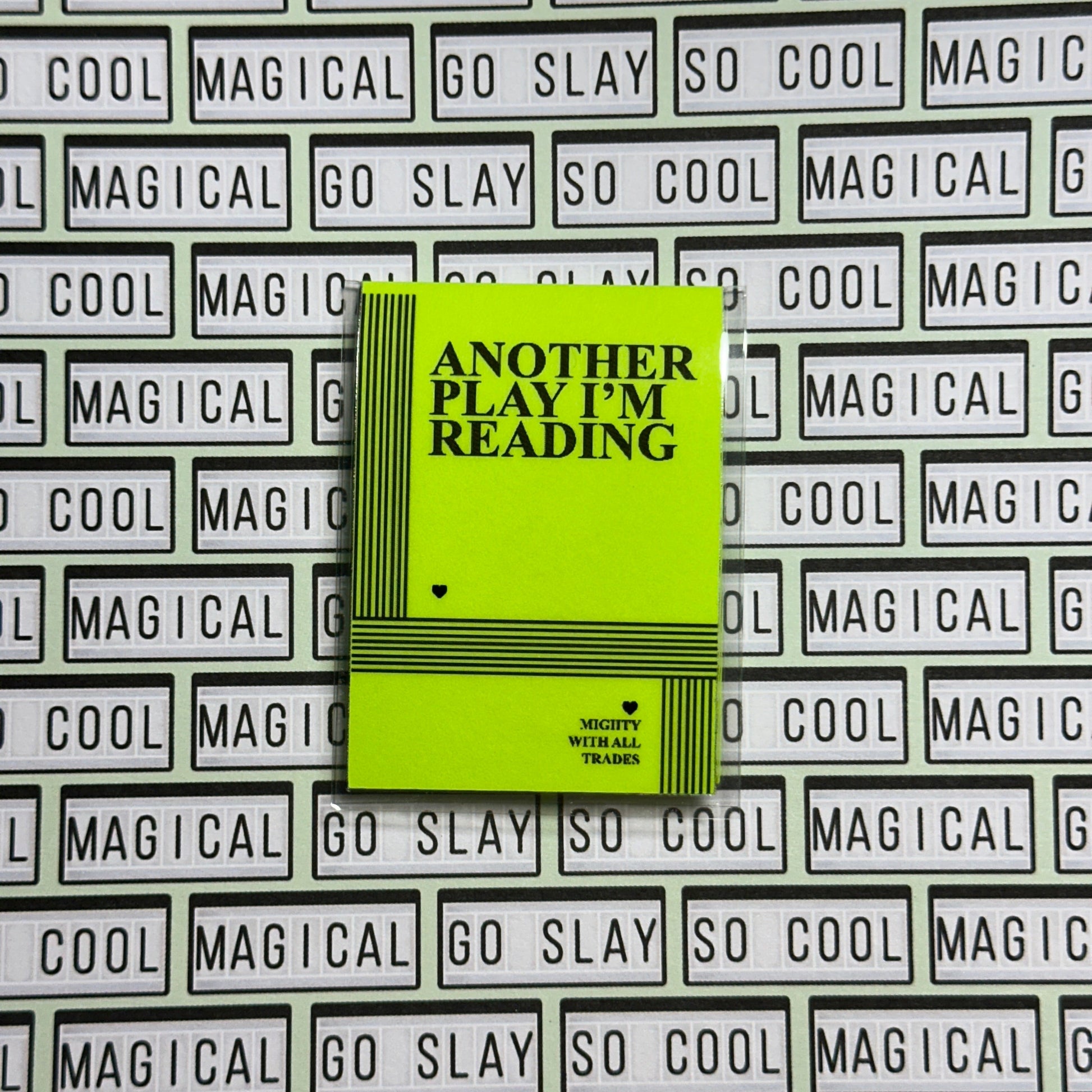 Drama Play Script Magnetic Bookmark Bookmarks Electric Lime