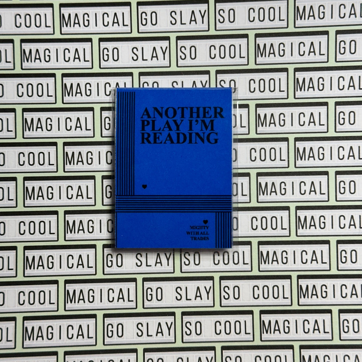 Drama Play Script Magnetic Bookmark Bookmarks Primary Blue