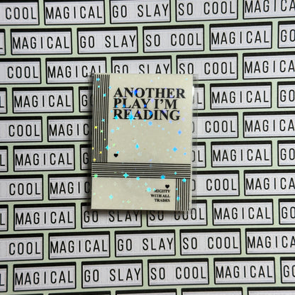 Drama Play Script Magnetic Bookmark Bookmarks White Confetti w/Holographic