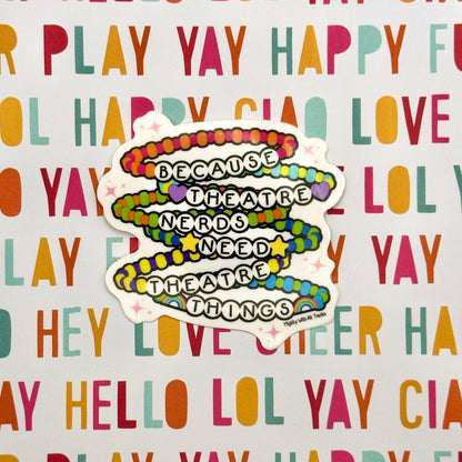 Friendship Bracelet Slogan Sticker Stickers