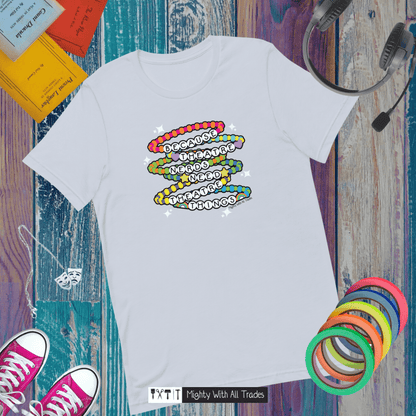 Friendship Bracelet Slogan T-shirt T-Shirts Pink