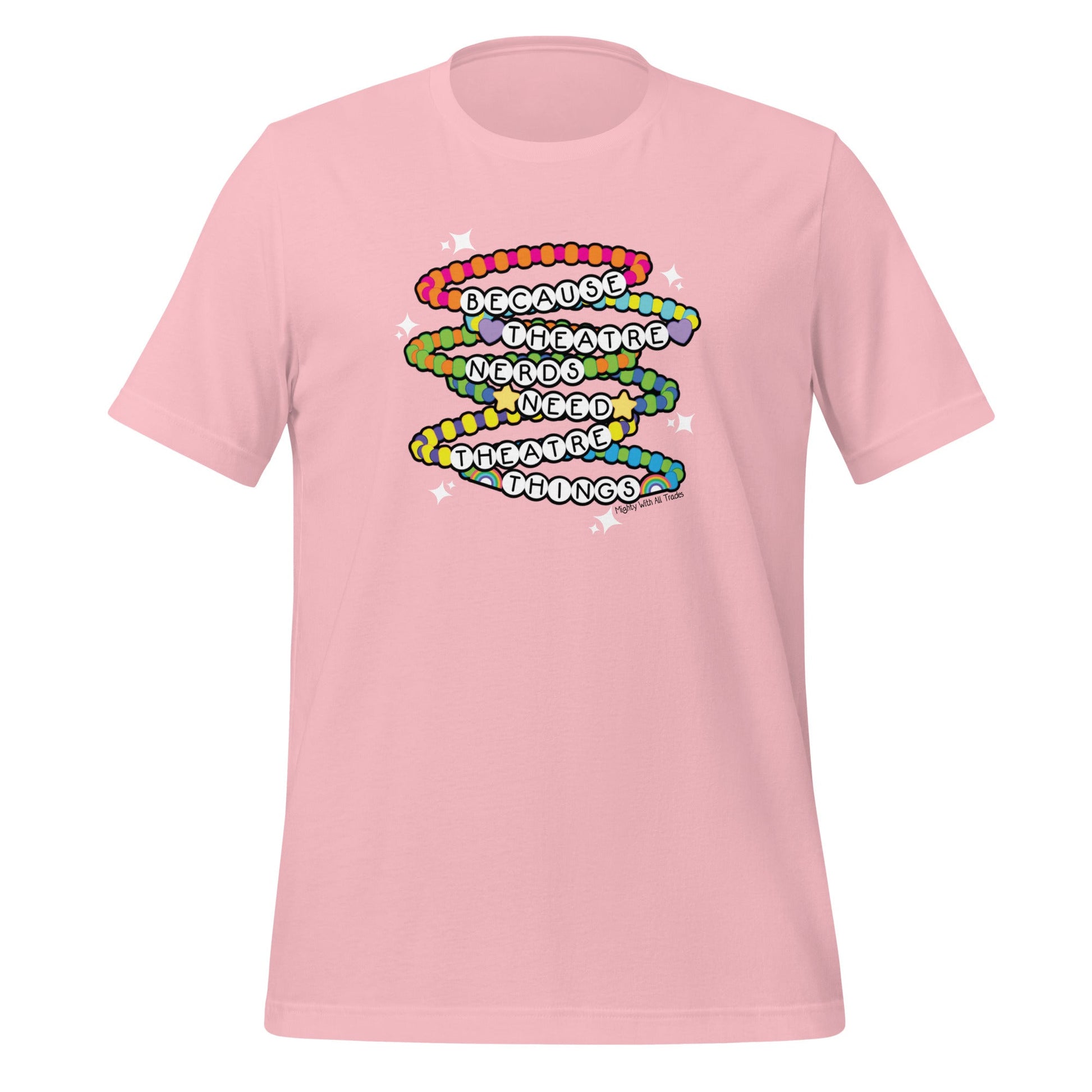 Friendship Bracelet Slogan T-shirt T-Shirts Pink