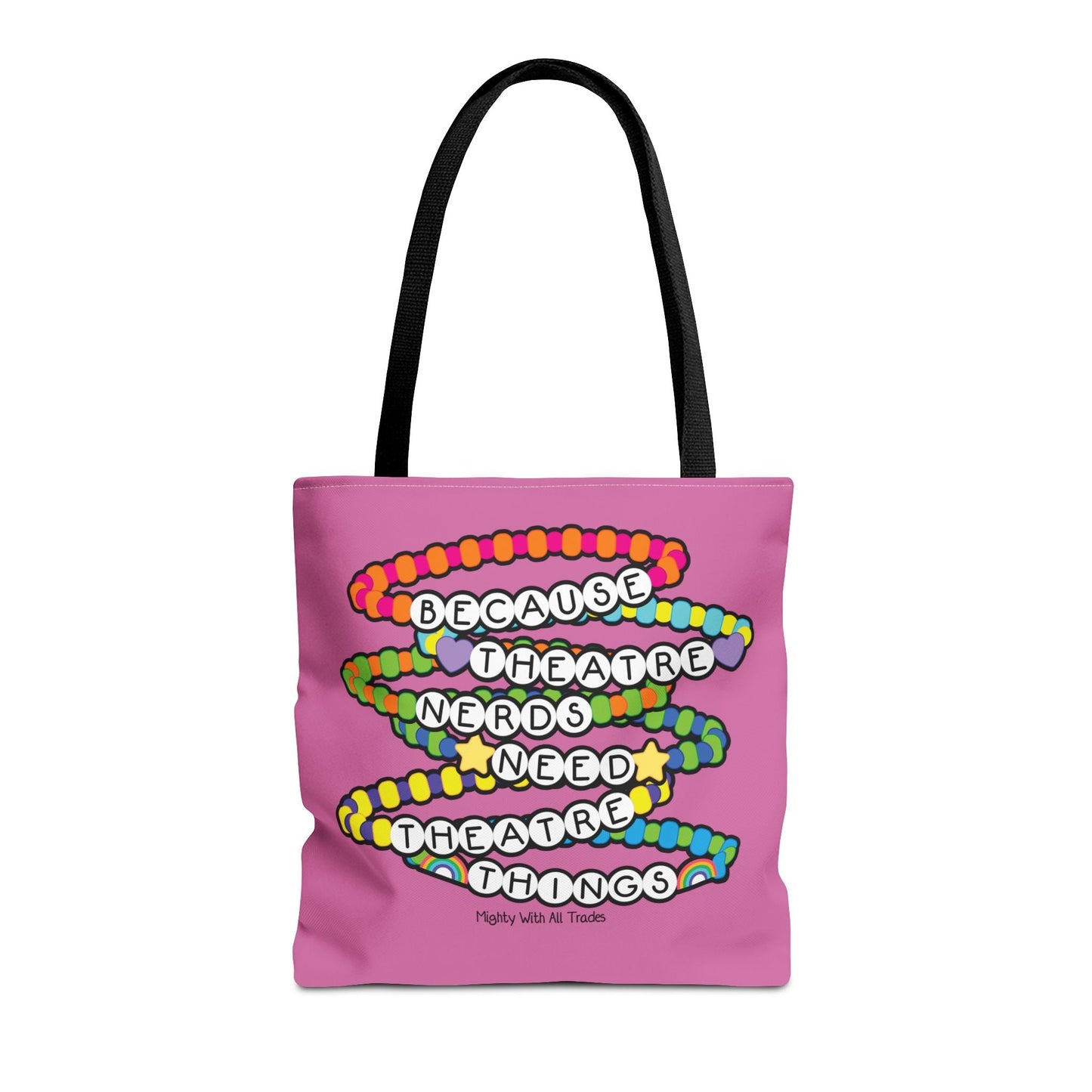 Friendship Bracelet Slogan Tote Bag Bags 16" × 16''