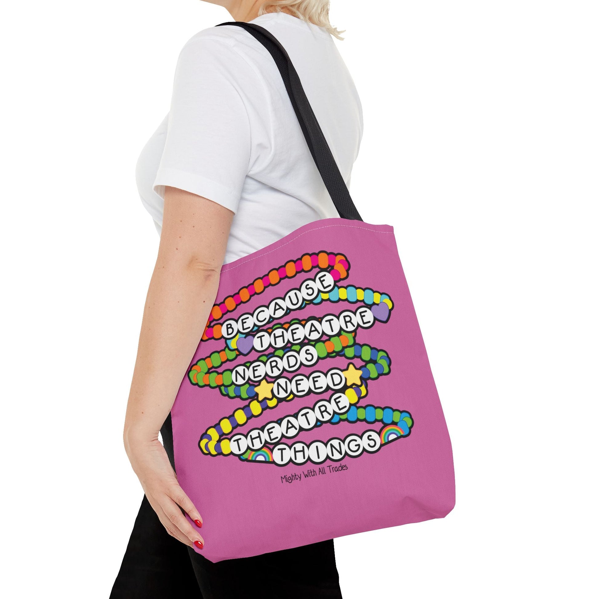 Friendship Bracelet Slogan Tote Bag Bags 16" × 16''