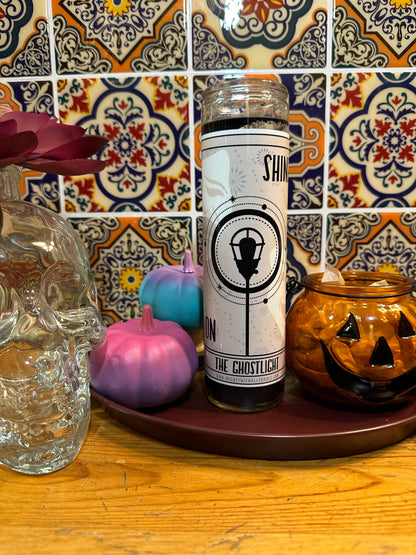 Ghostlight Tarot Halloween Prayer Candle BLACK Candles