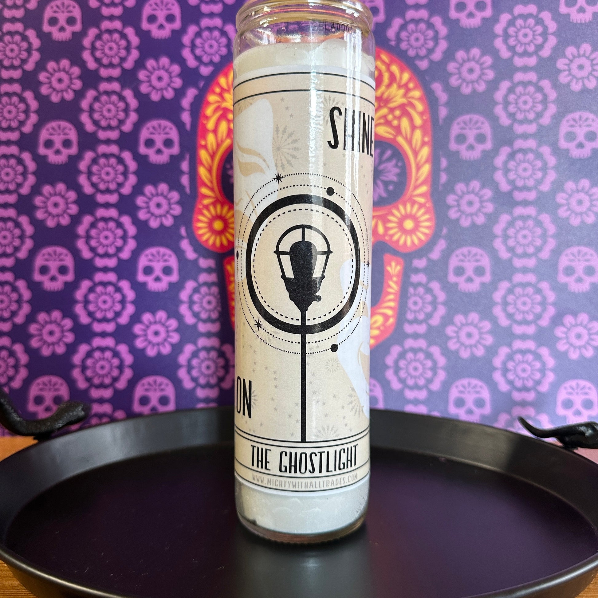 Ghostlight Tarot Halloween Prayer Candle VANILLA Candles