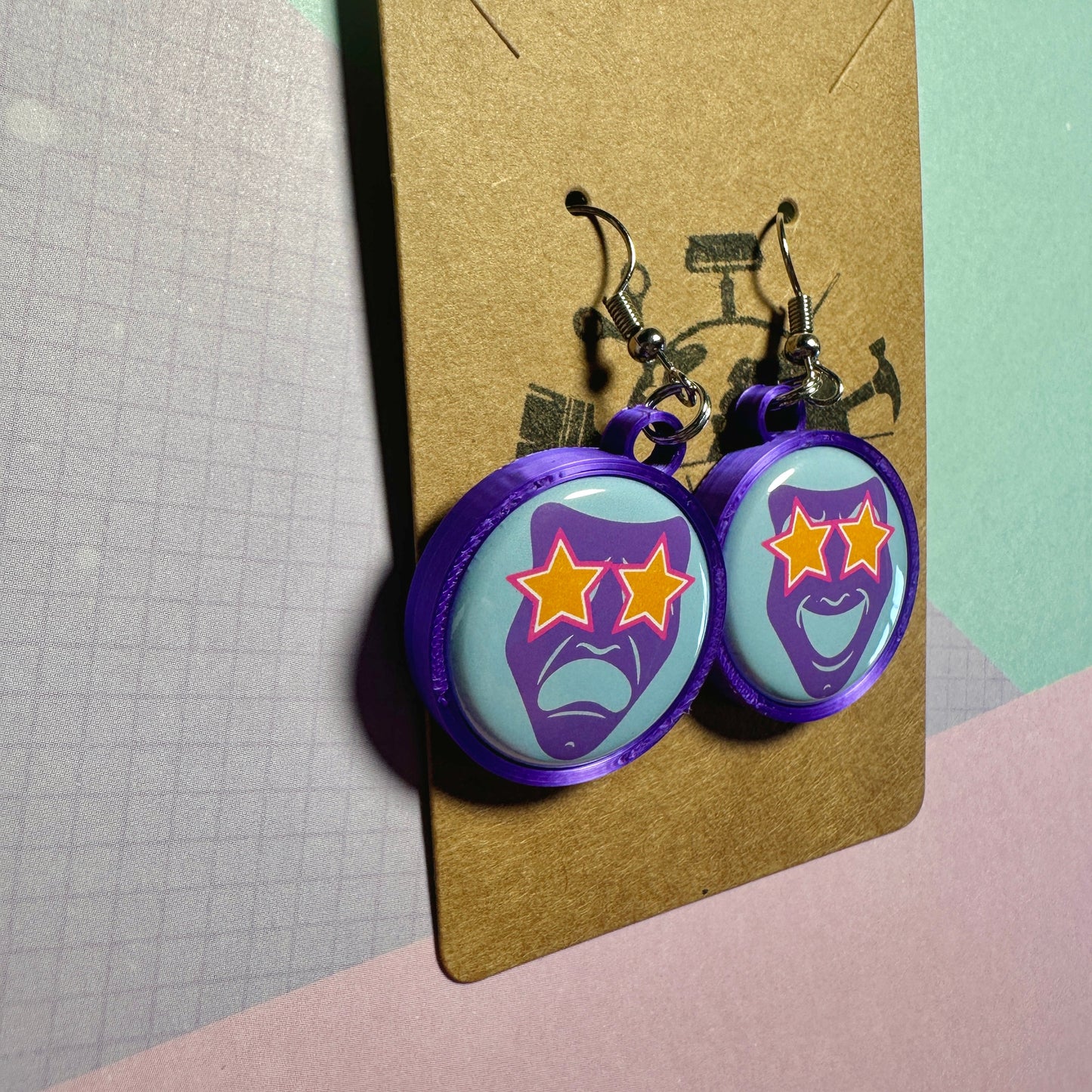 Girly Pop Mask Earrings Earrings
