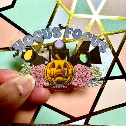 Hocus Focus Clear Sticker Stickers