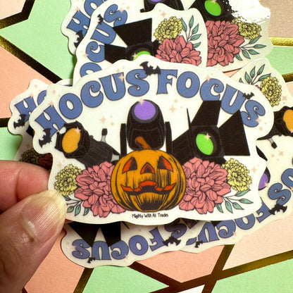 Hocus Focus Clear Sticker Stickers