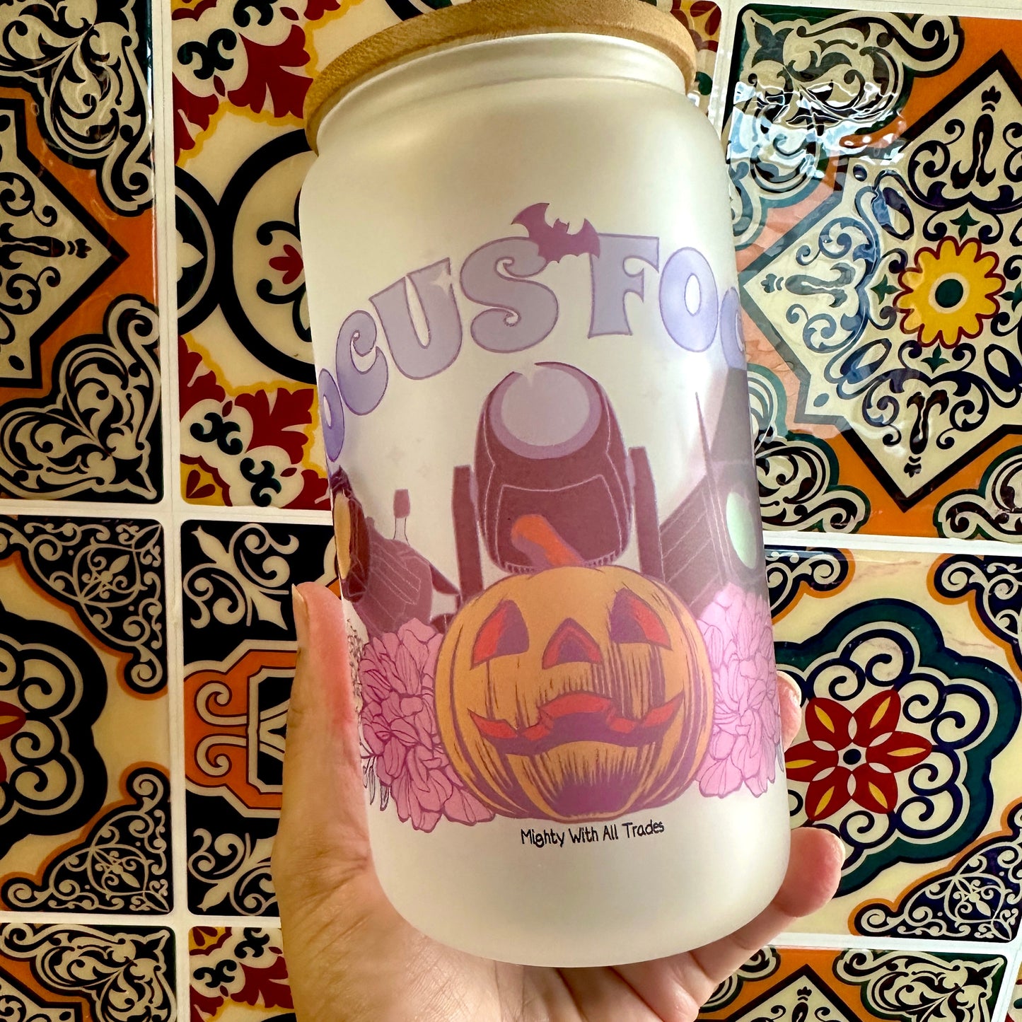 Hocus Focus Frosted Halloween Tumbler Tumbler