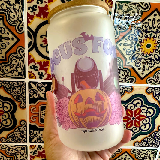 Hocus Focus Frosted Halloween Tumbler Tumbler