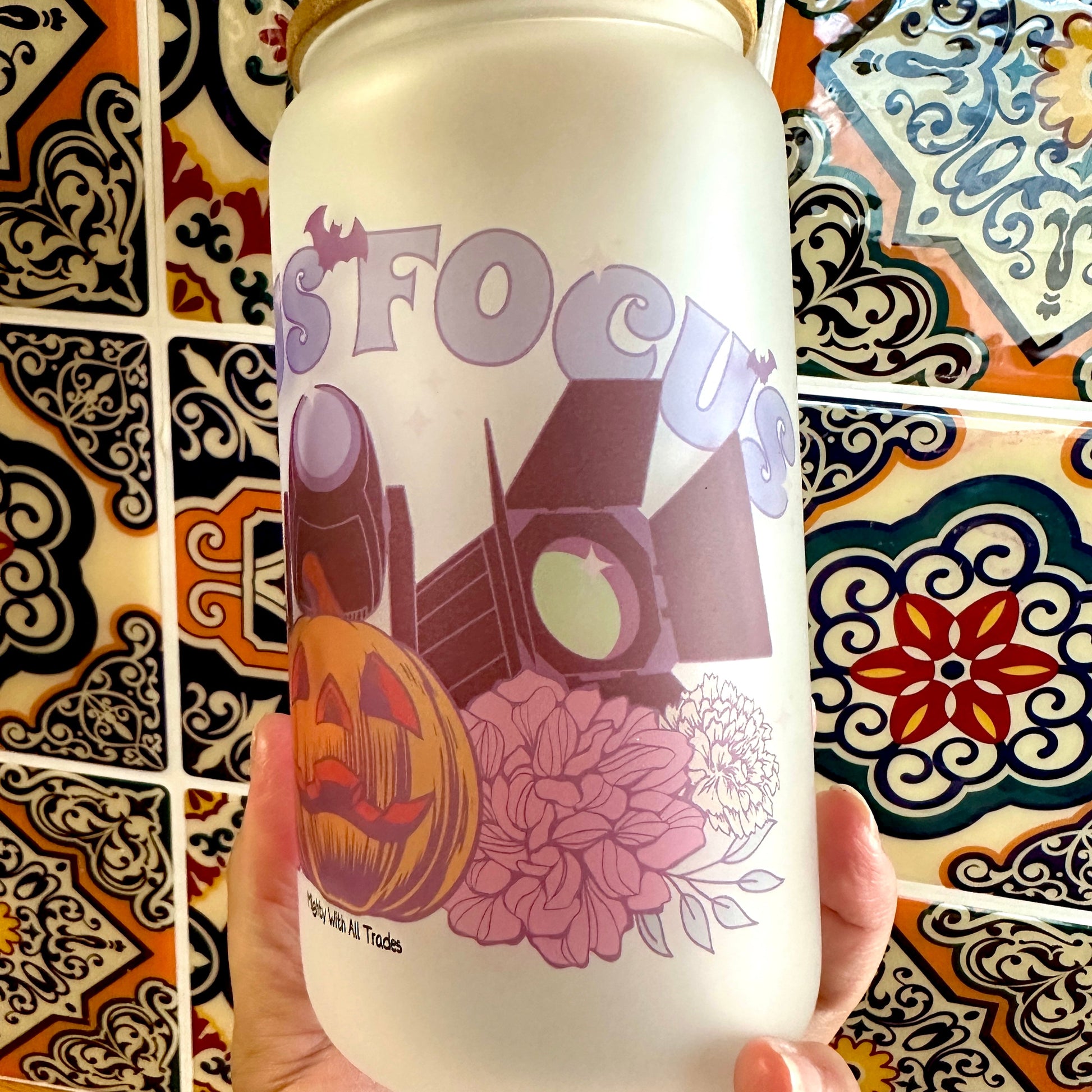 Hocus Focus Frosted Halloween Tumbler Tumbler