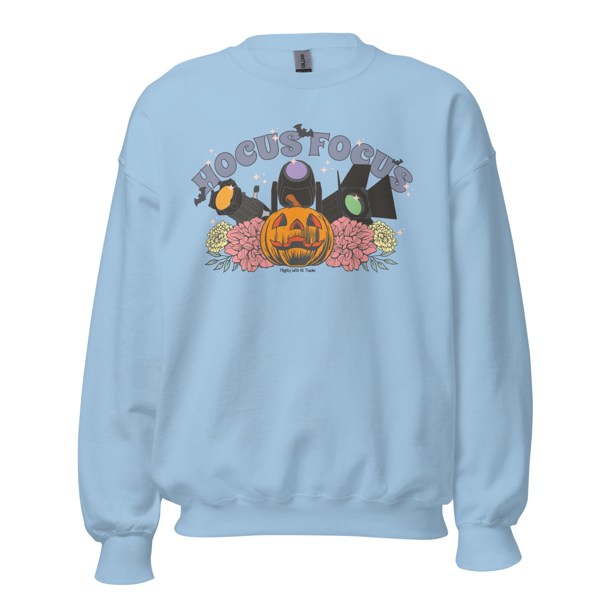 Hocus Focus Lighting Sweatshirt Sweatshirt Light Blue