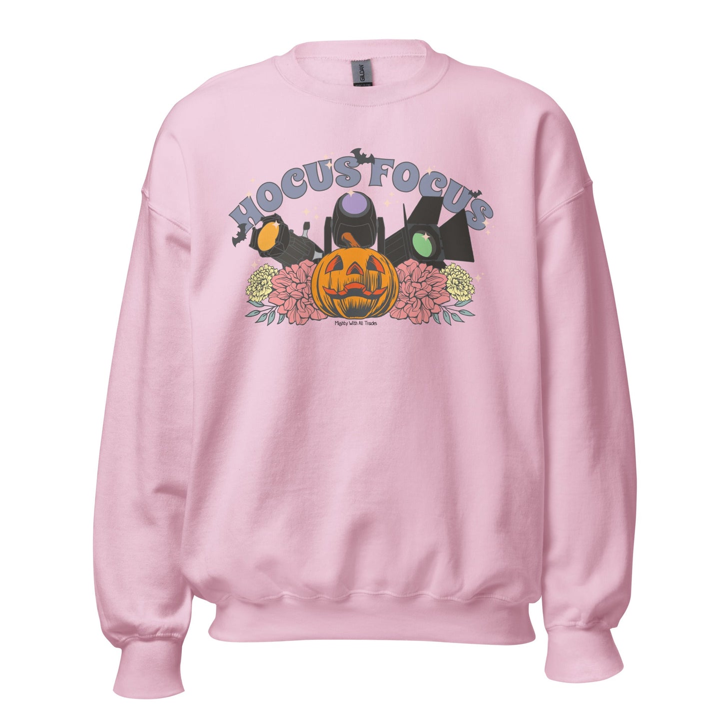 Hocus Focus Lighting Sweatshirt Sweatshirt Light Pink