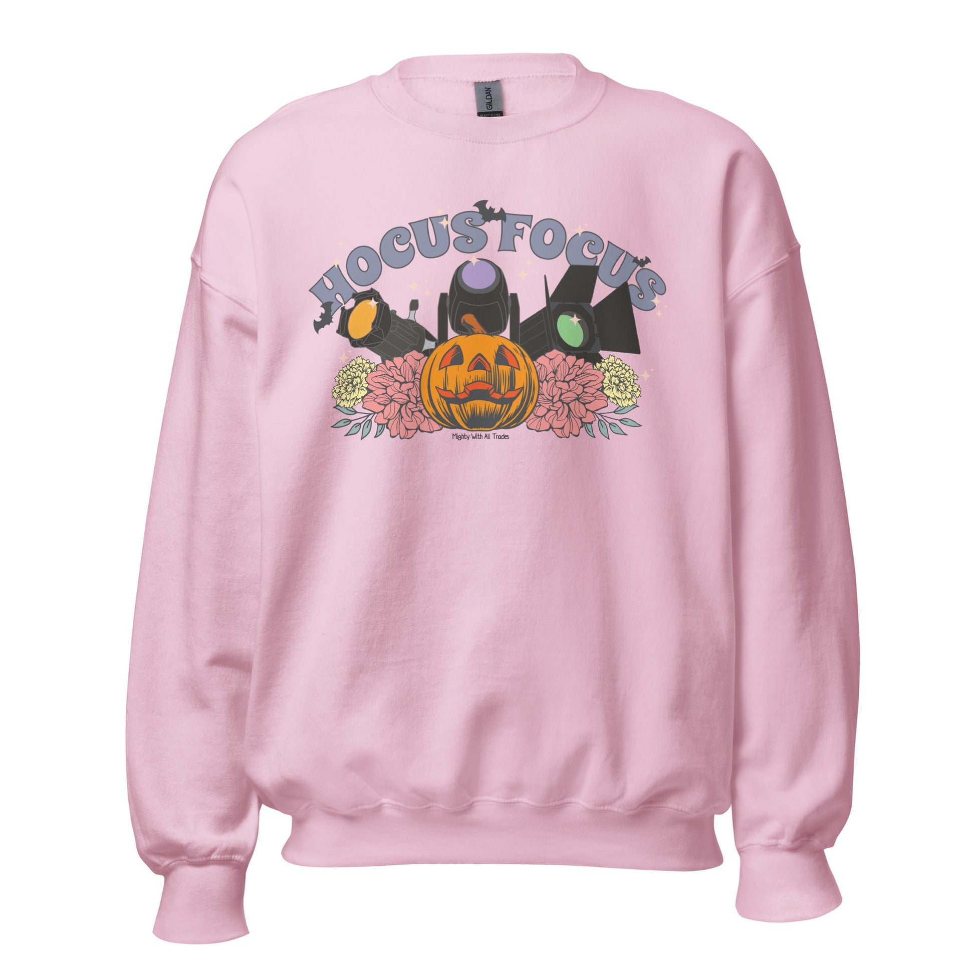 Hocus Focus Lighting Sweatshirt Sweatshirt Light Pink