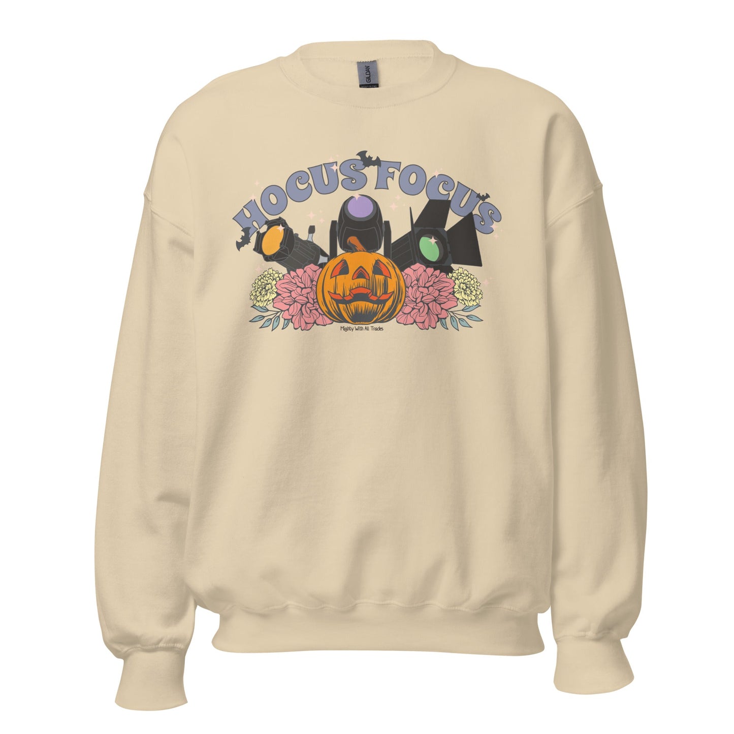 Hocus Focus Lighting Sweatshirt Sweatshirt Sand