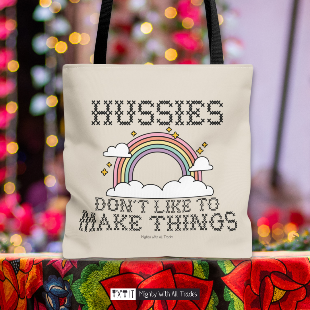 Hussies Tote Bag Bags 16" × 16''