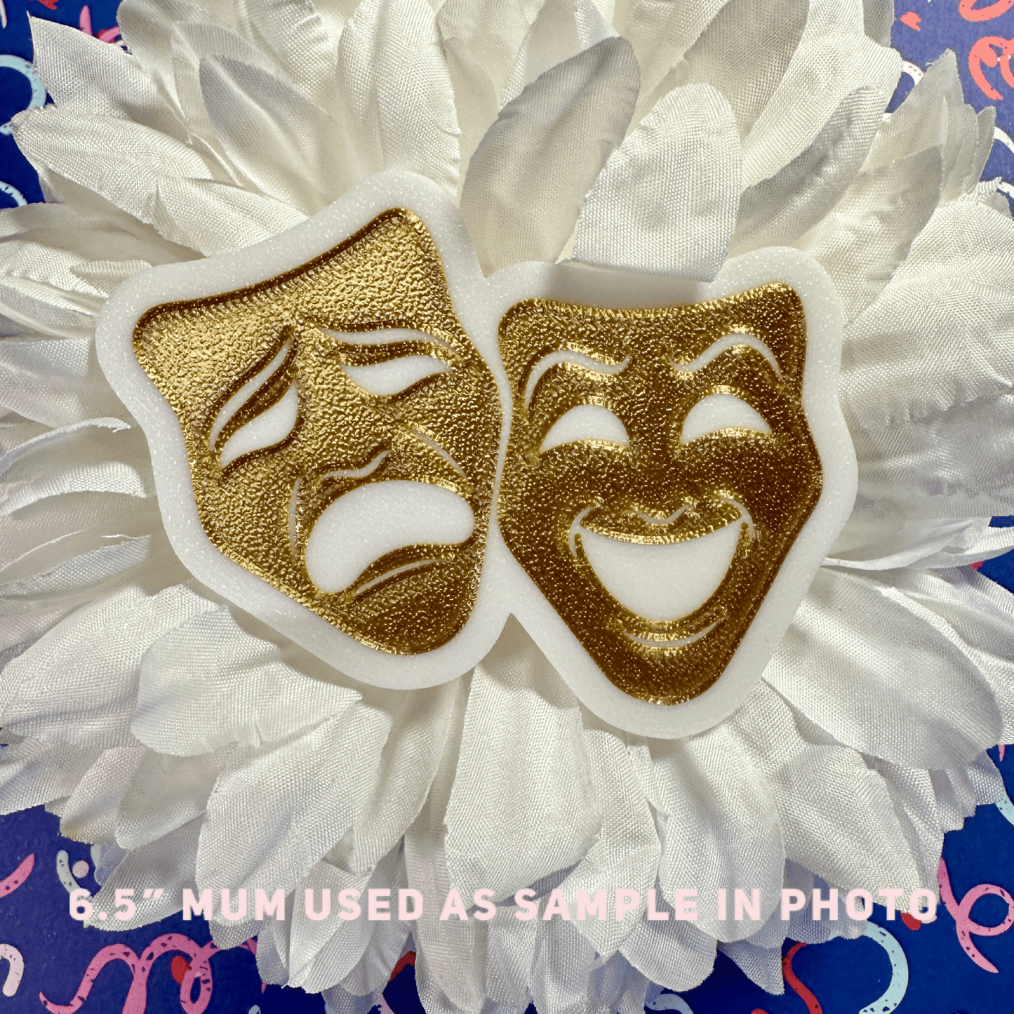 Large Theatre Mask Homecoming Trinket, GOLD Gold Trinkets