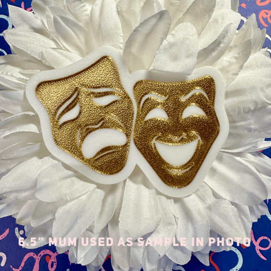 Large Theatre Mask Homecoming Trinket, GOLD Gold Trinkets