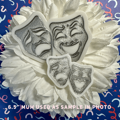 Large Theatre Mask Homecoming Trinket, SILVER Silver Trinkets