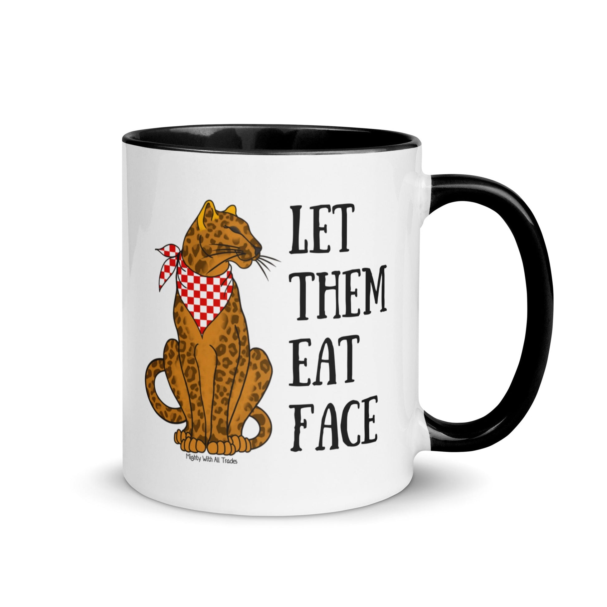 Let Them Eat Faces Leopard Mug Mugs 11 oz