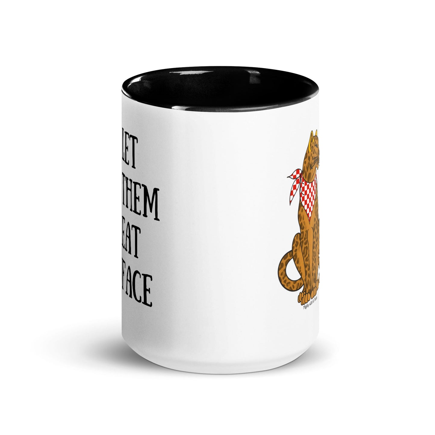 Let Them Eat Faces Leopard Mug Mugs 11 oz