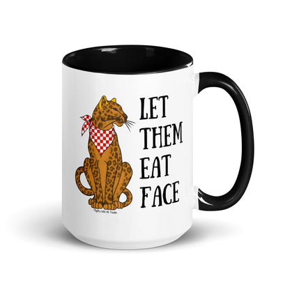 Let Them Eat Faces Leopard Mug Mugs 15 oz