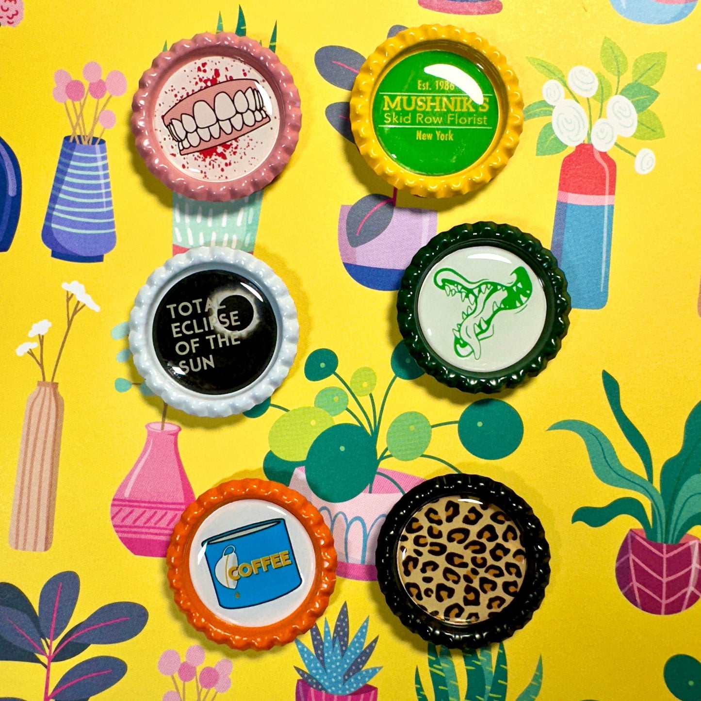 Little Shop of Horrors Magnets, Set of 6 Refrigerator Magnets