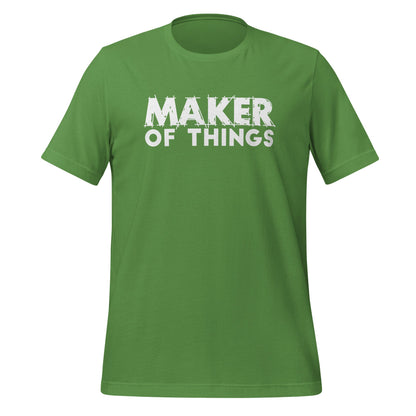 Maker of Things T-shirt - White Font T-Shirts Leaf