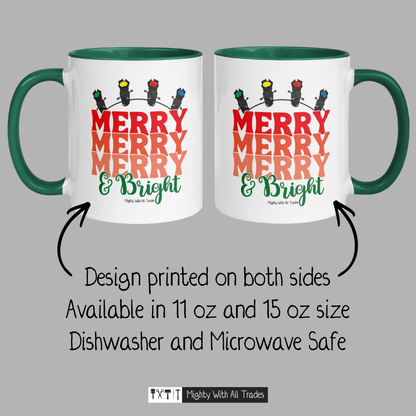 Merry and Bright Lighting Mug Mugs 11 oz