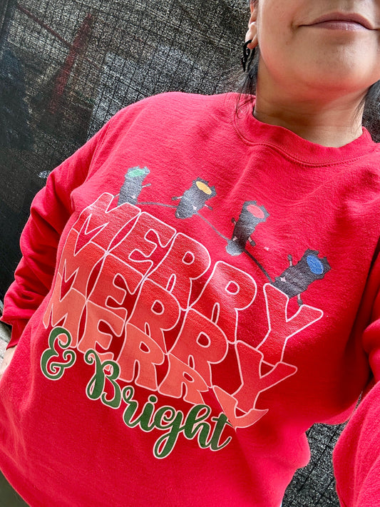 Merry and Bright Sweatshirt Sweatshirt S