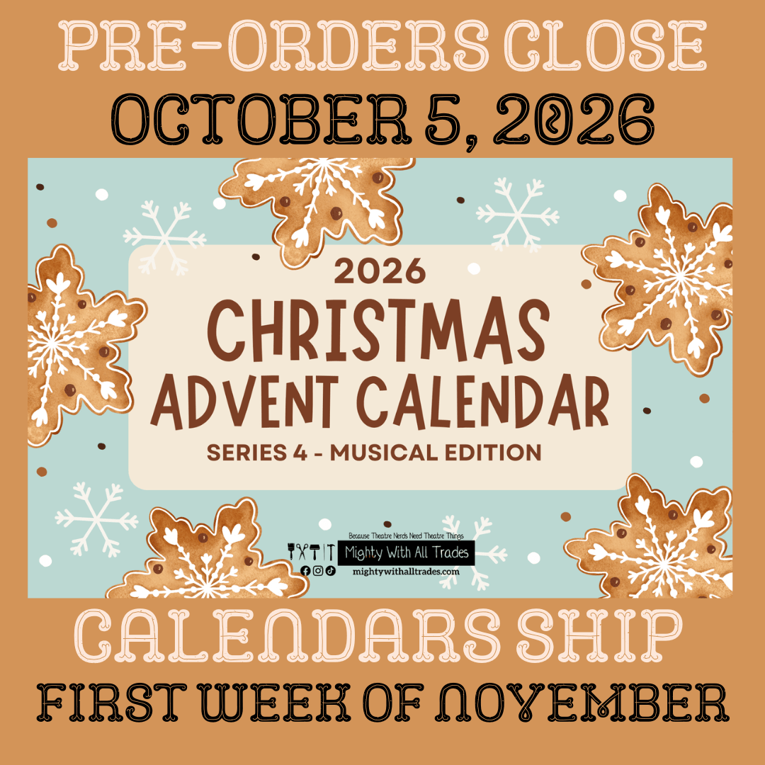 Musical Theatre Broadway Advent Calendar Button Packs